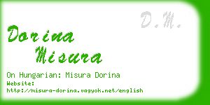 dorina misura business card